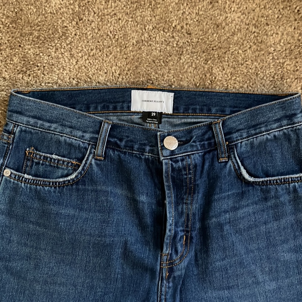 Current Elliot Button Fly Straight Leg Denim - image 4